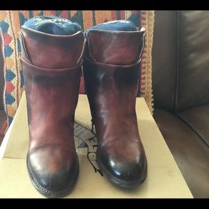 New w/box $275 Freebird Clip Rust Ankle Boot